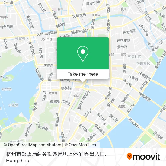 杭州市邮政局商务投递局地上停车场-出入口 map