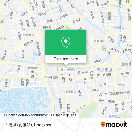 古墩路(轮渡站) map