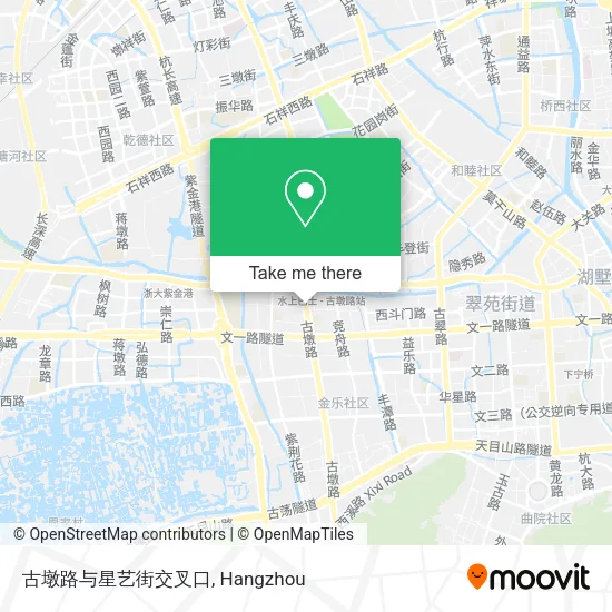 古墩路与星艺街交叉口 map