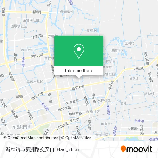 新丝路与新洲路交叉口 map