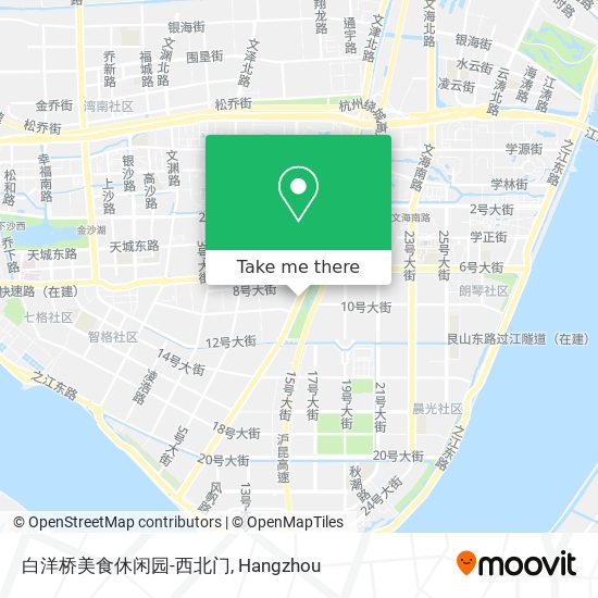 白洋桥美食休闲园-西北门 map