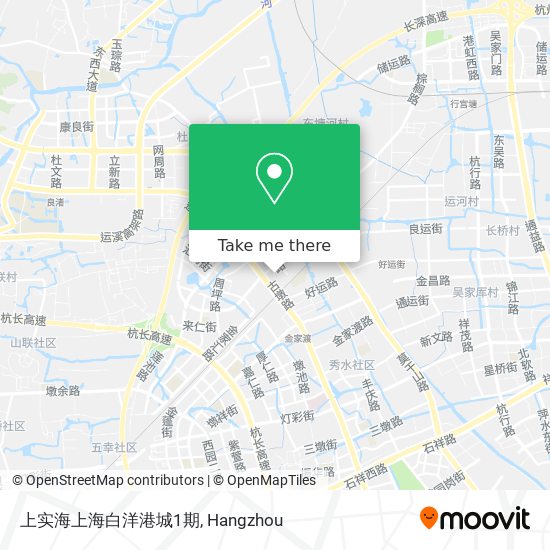 上实海上海白洋港城1期 map