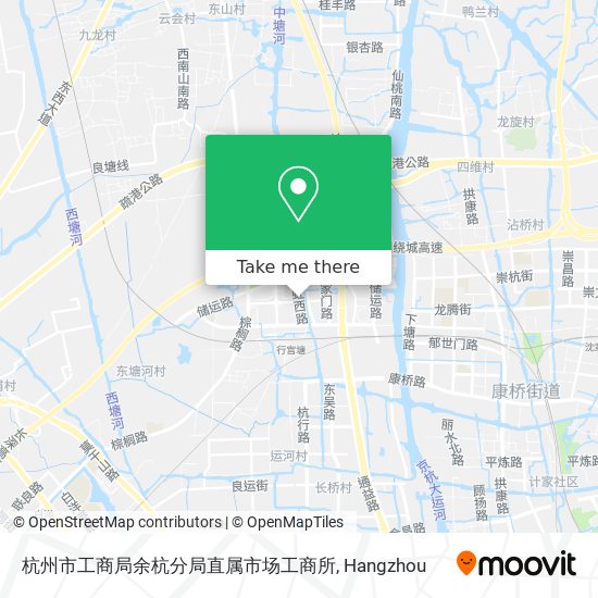 杭州市工商局余杭分局直属市场工商所 map