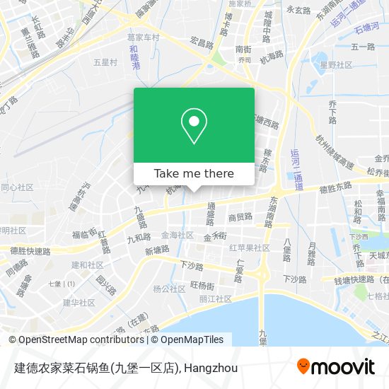 建德农家菜石锅鱼(九堡一区店) map