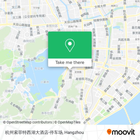杭州索菲特西湖大酒店-停车场 map