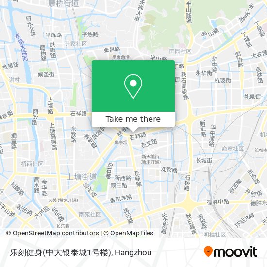 乐刻健身(中大银泰城1号楼) map