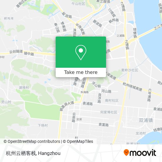 杭州云栖客栈 map