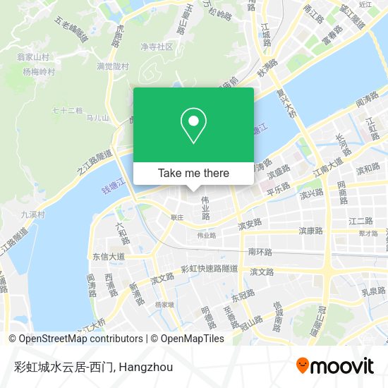 彩虹城水云居-西门 map