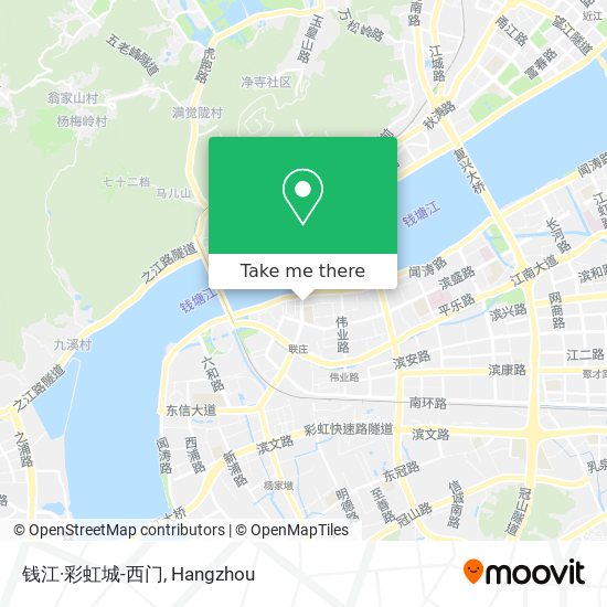钱江·彩虹城-西门 map