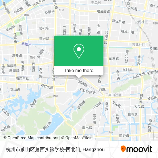 杭州市萧山区萧西实验学校-西北门 map