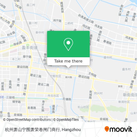 杭州萧山宁围萧荣卷闸门商行 map