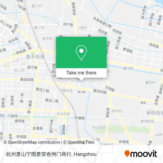 杭州萧山宁围萧荣卷闸门商行 map