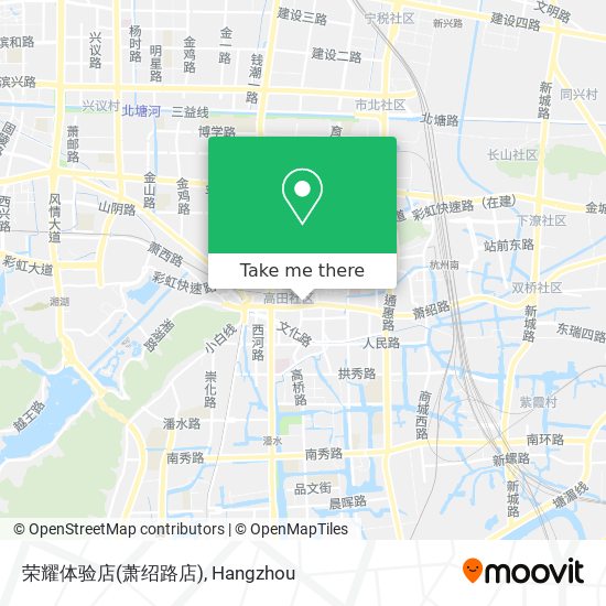 荣耀体验店(萧绍路店) map