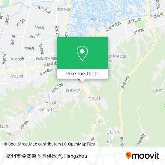 杭州市免费避孕具供应点 map