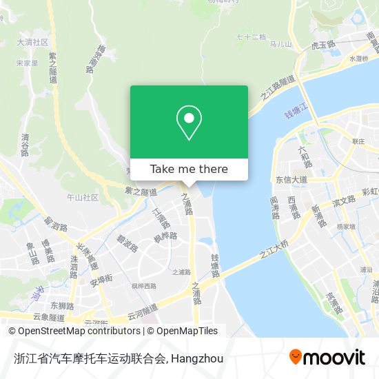 浙江省汽车摩托车运动联合会 map
