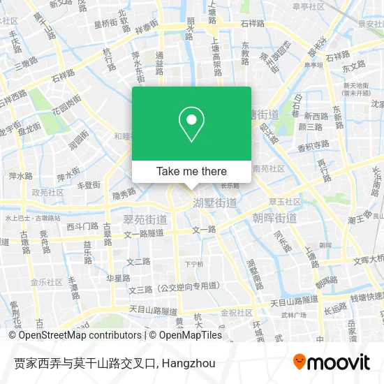 贾家西弄与莫干山路交叉口 map