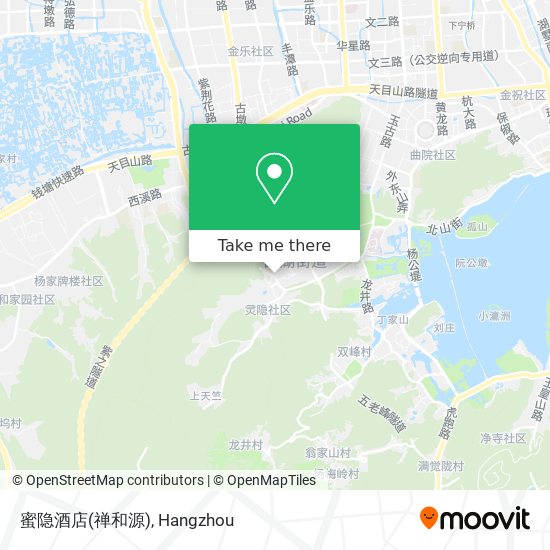 蜜隐酒店(禅和源) map