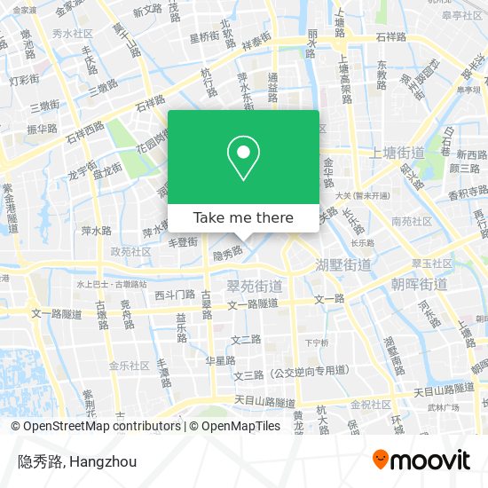 隐秀路 map
