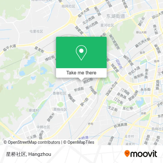 星桥社区 map