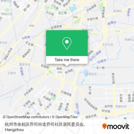 杭州市余杭区乔司街道乔司社区居民委员会 map