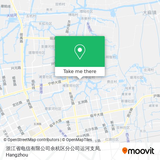 浙江省电信有限公司余杭区分公司运河支局 map
