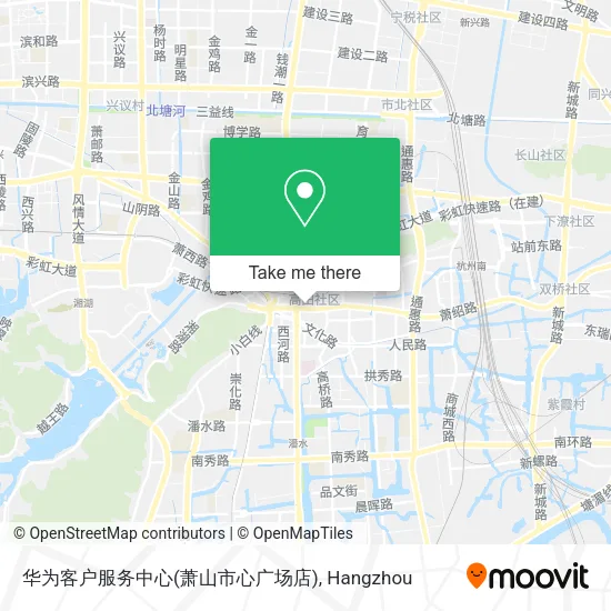 华为客户服务中心(萧山市心广场店) map