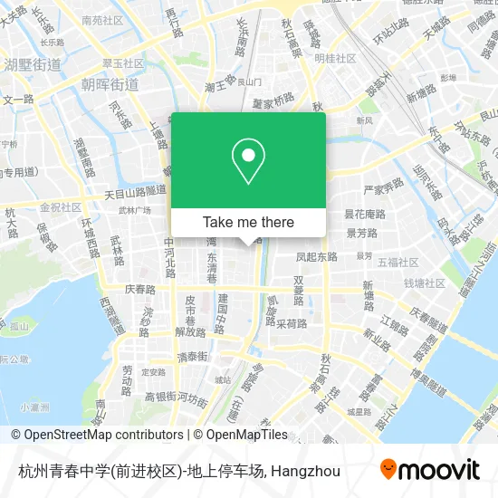 杭州青春中学(前进校区)-地上停车场 map