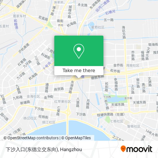 下沙入口(东德立交东向) map