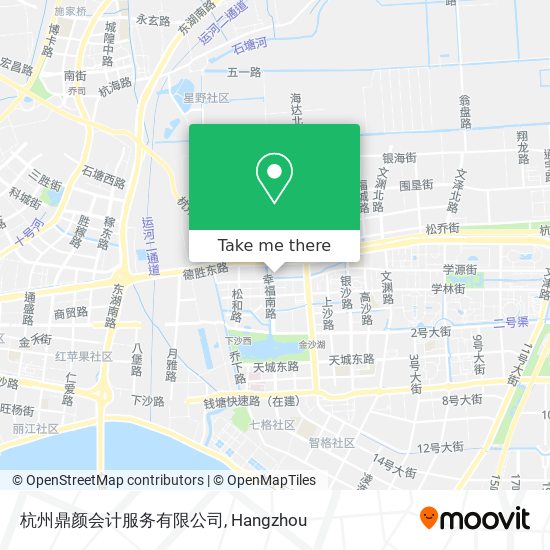 杭州鼎颜会计服务有限公司 map