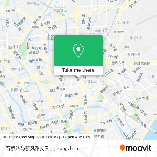 石桥路与新风路交叉口 map