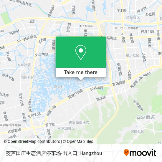 茭芦田庄生态酒店停车场-出入口 map