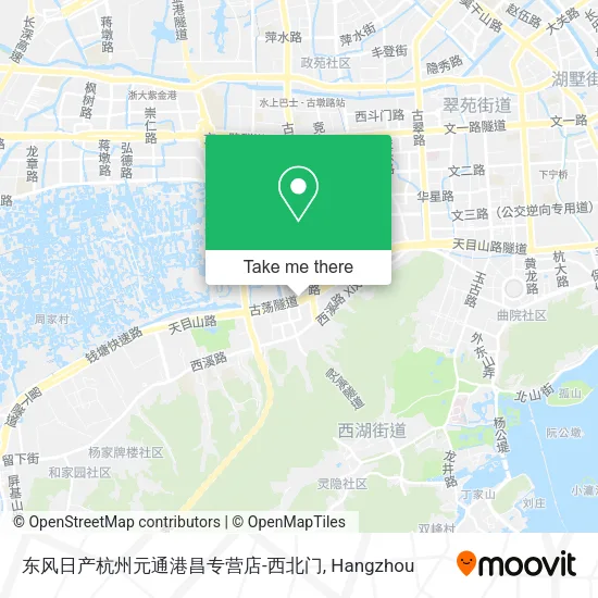 东风日产杭州元通港昌专营店-西北门 map