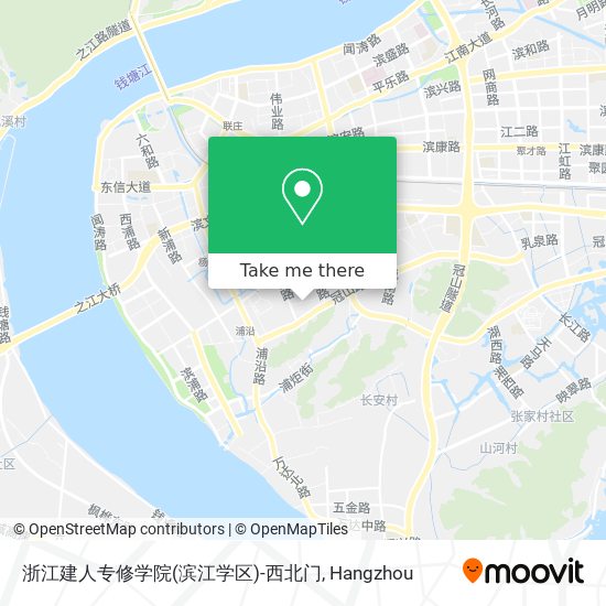 浙江建人专修学院(滨江学区)-西北门 map