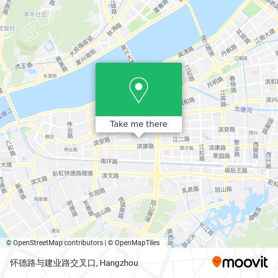 怀德路与建业路交叉口 map