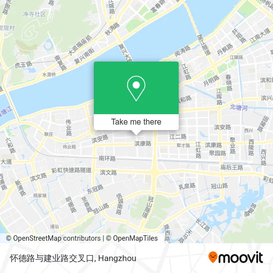 怀德路与建业路交叉口 map