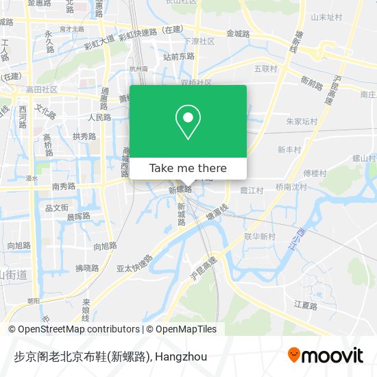 步京阁老北京布鞋(新螺路) map