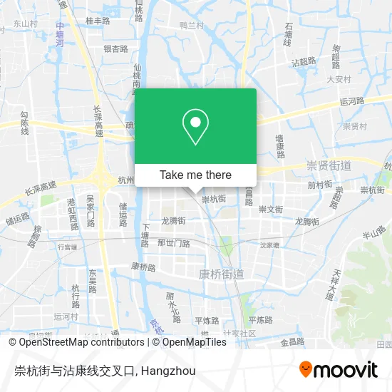 崇杭街与沾康线交叉口 map