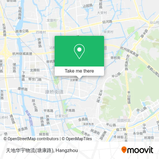 天地华宇物流(塘康路) map