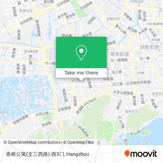 香樟公寓(文三西路)-西3门 map
