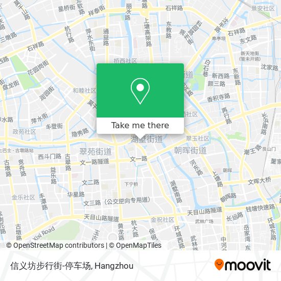 信义坊步行街-停车场 map