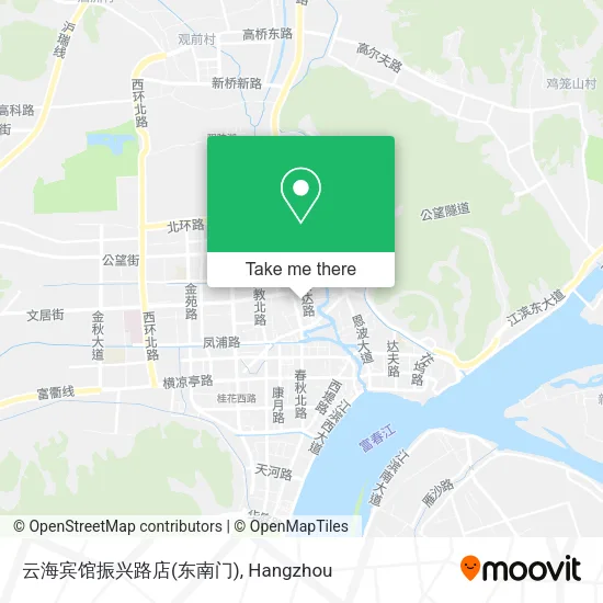 云海宾馆振兴路店(东南门) map