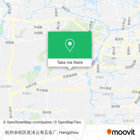杭州余杭区良渚云海五金厂 map