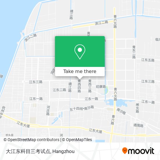 大江东科目三考试点 map