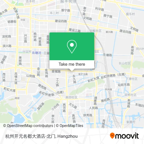 杭州开元名都大酒店-北门 map
