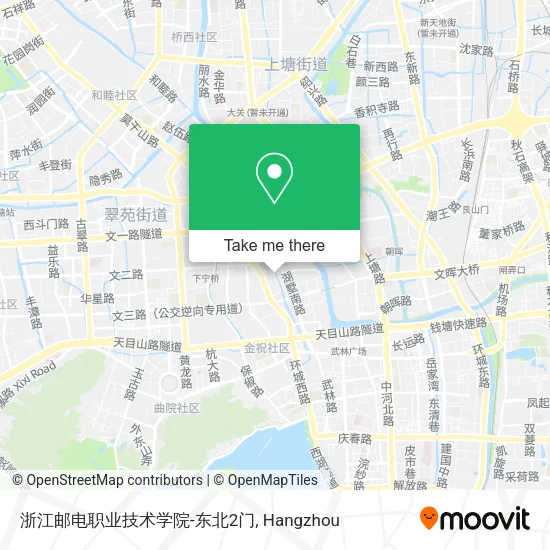 浙江邮电职业技术学院-东北2门 map