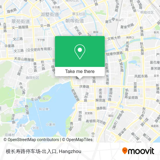 横长寿路停车场-出入口 map
