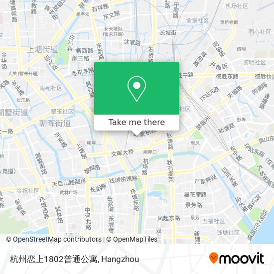 杭州恋上1802普通公寓 map