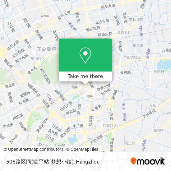 505路区间(临平站-梦想小镇) map
