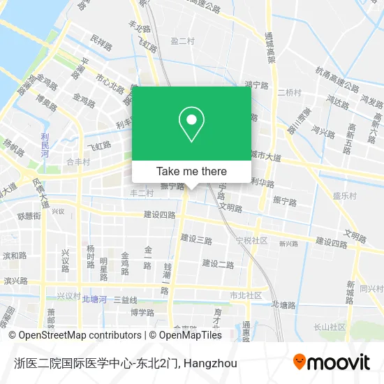 浙医二院国际医学中心-东北2门 map