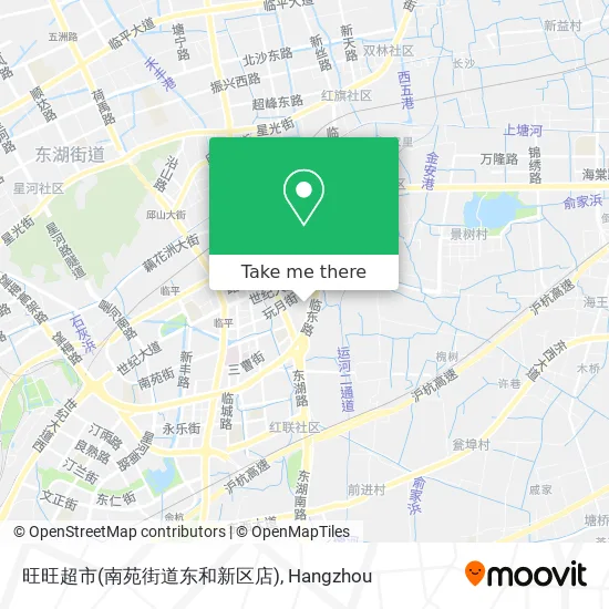 旺旺超市(南苑街道东和新区店) map